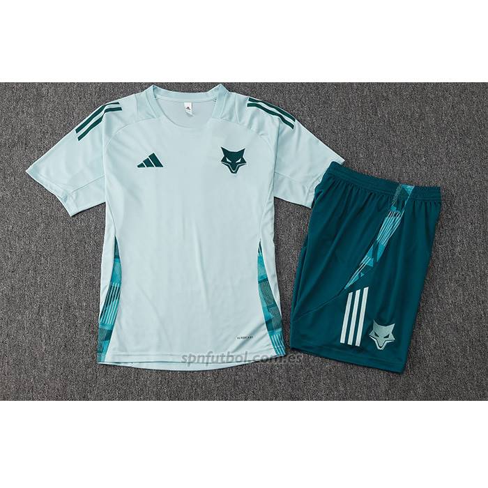 Chandal del Cruzeiro Manga Corta 2024-2025 Verde Pantalon Corto